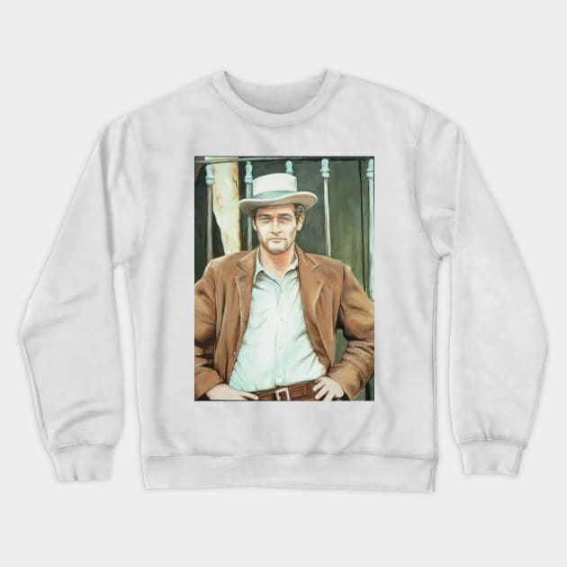 Paul Newman Crewneck Sweatshirt by kathyarchbold
